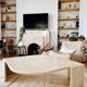 Roche Bobois "Œil" travertine coffee table
