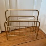 Gold-plated brass magazine rack