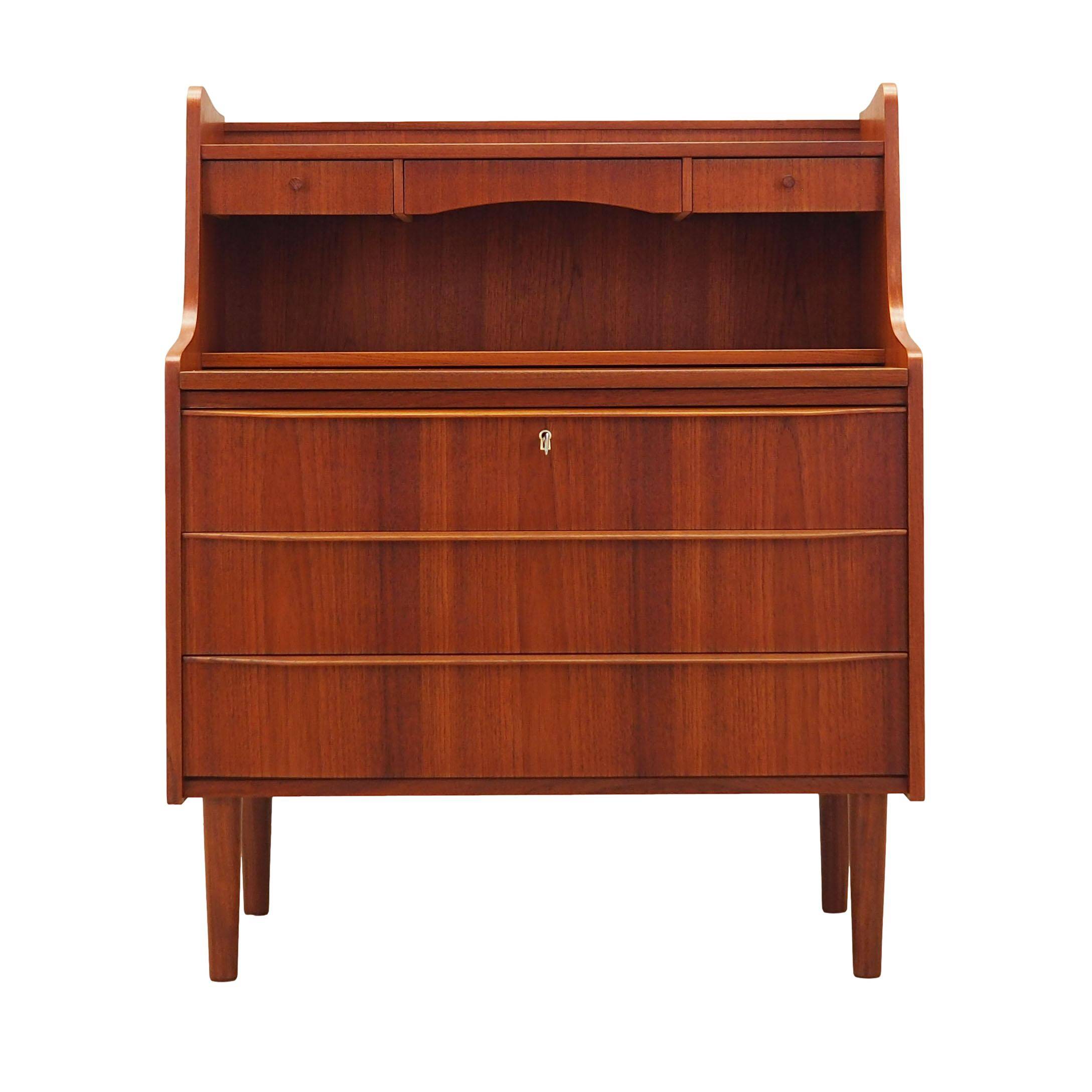 Teak secretary, Danish design, 1970s, production: Denmark