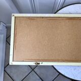 Miroir allongé en stuc doré années 60-70