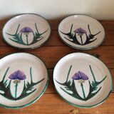 4 assiettes à dessert Vallauris