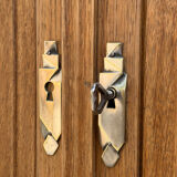 Art Deco buffet in raw and solid oak, 1935.