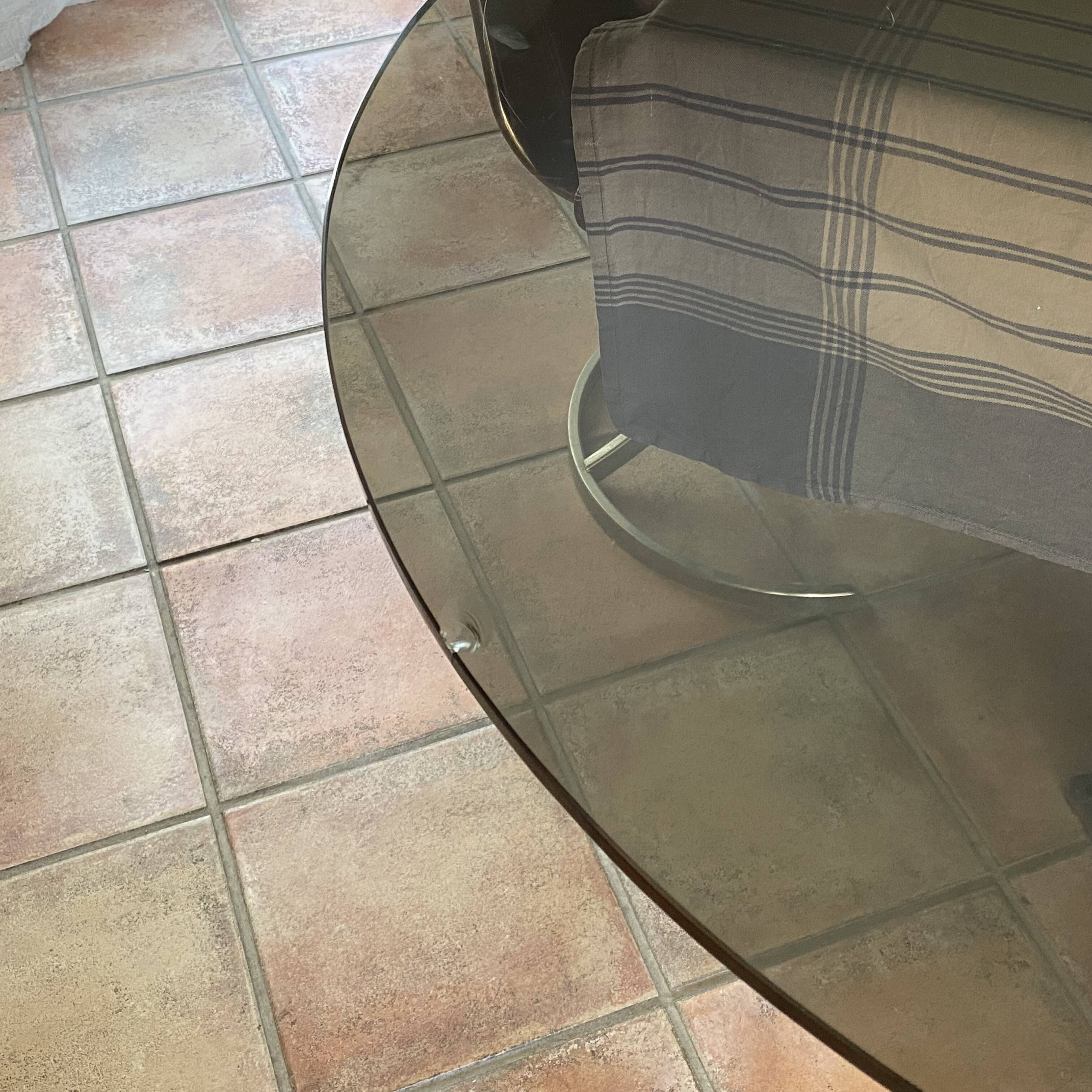 Roche Bobois table. 1970. Chrome-plated steel. 195x95.