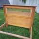 Bed 1 place wood and rattan
