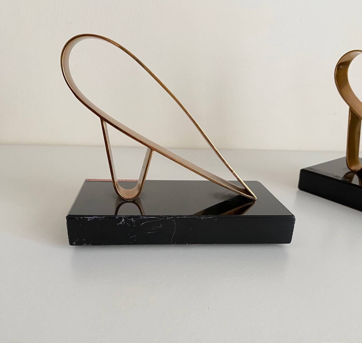 Art Deco bookends - Gold Starry, 20th century