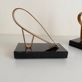 Art Deco bookends - Gold Starry, 20th century