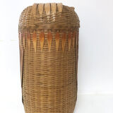 Vintage laundry basket "owls", 1970
