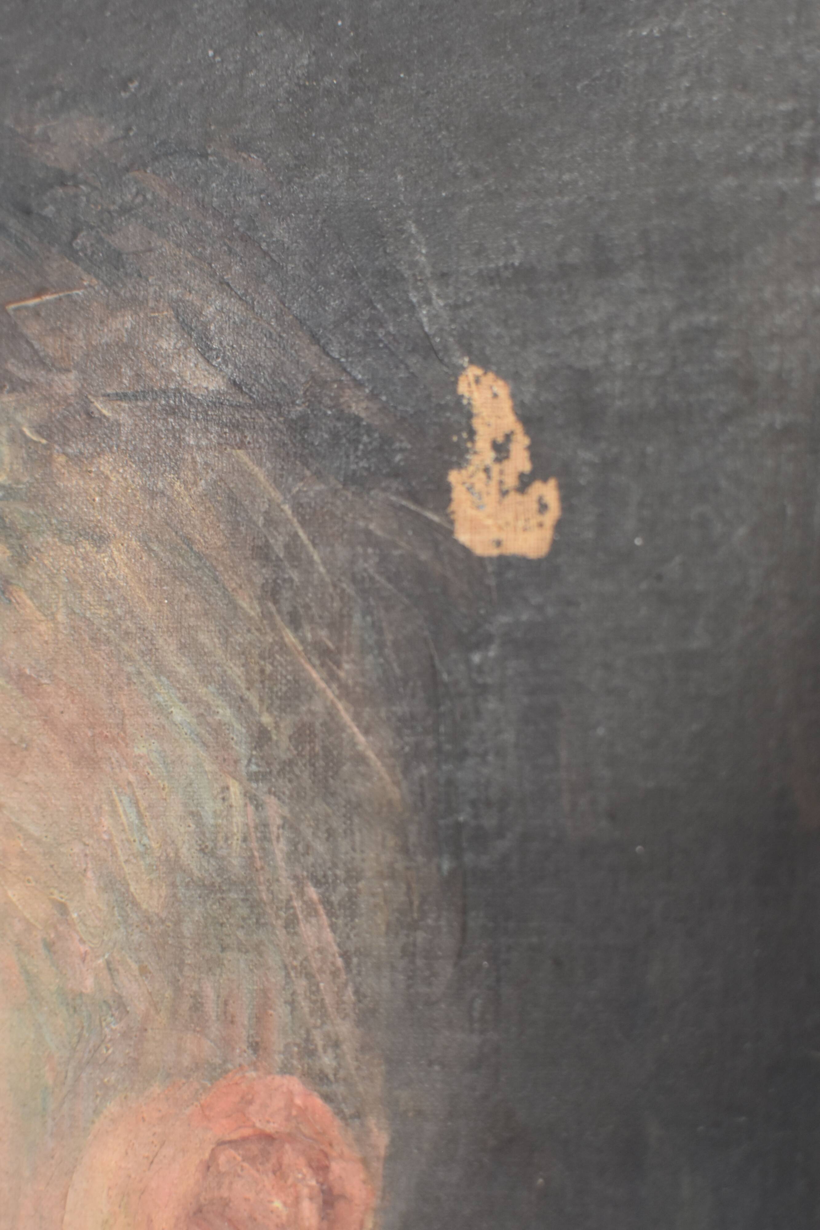 Ancestor portrait painting on canvas