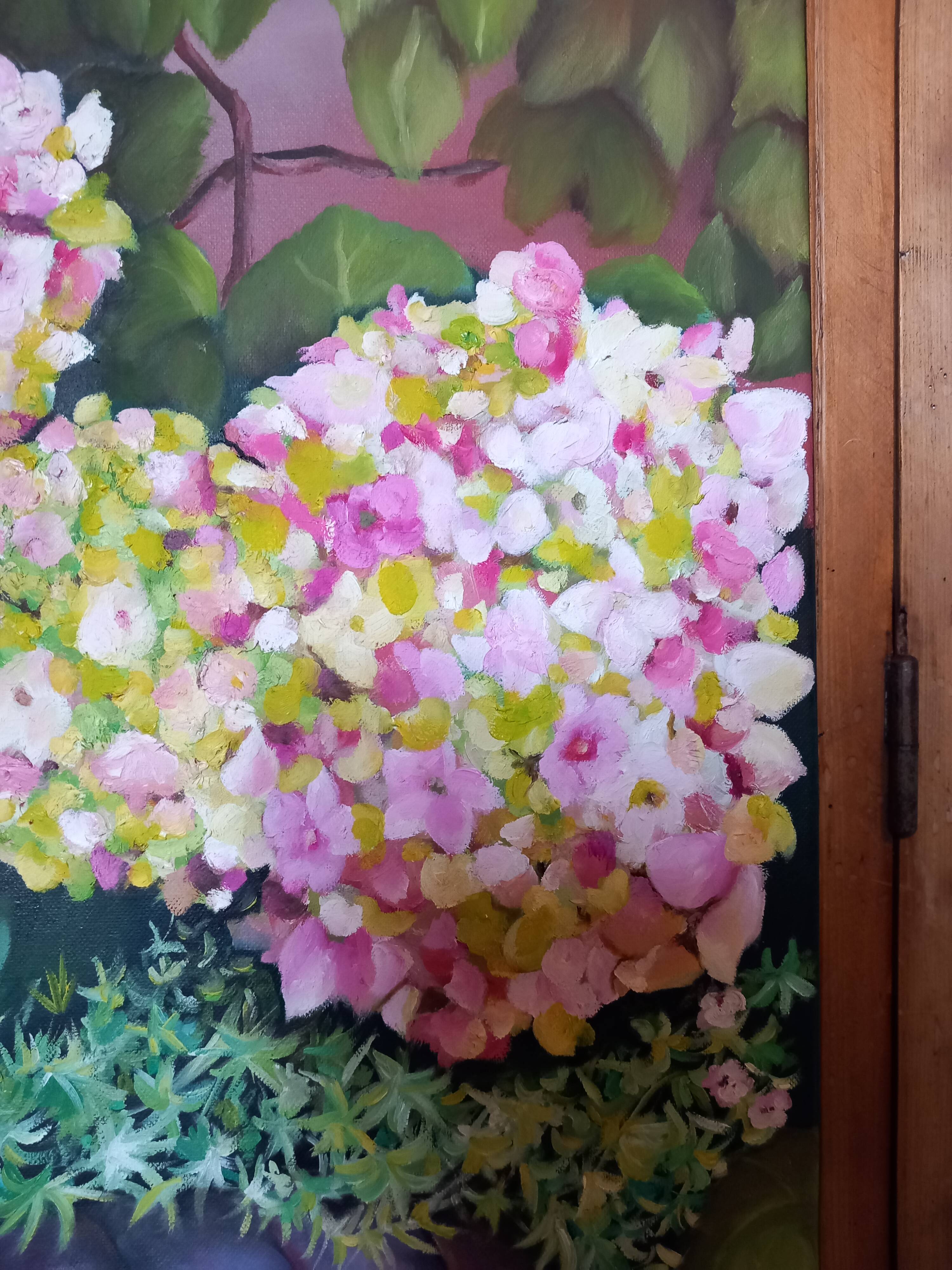 Painting on cotton canvas frame 116 cm / 73 cm