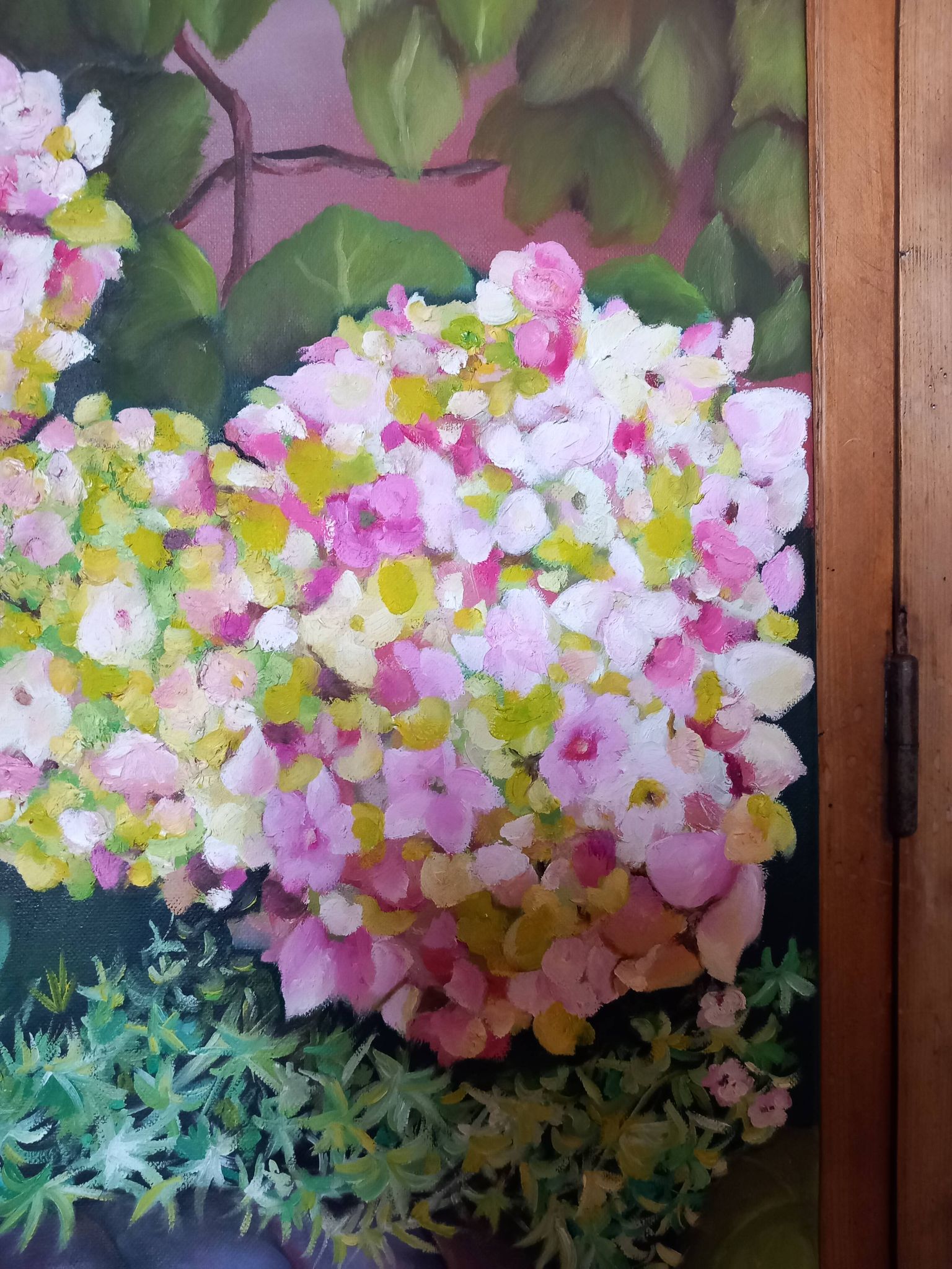 Peinture sur chassis toile coton 116 cm /73cm