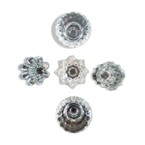 Glass candle holders