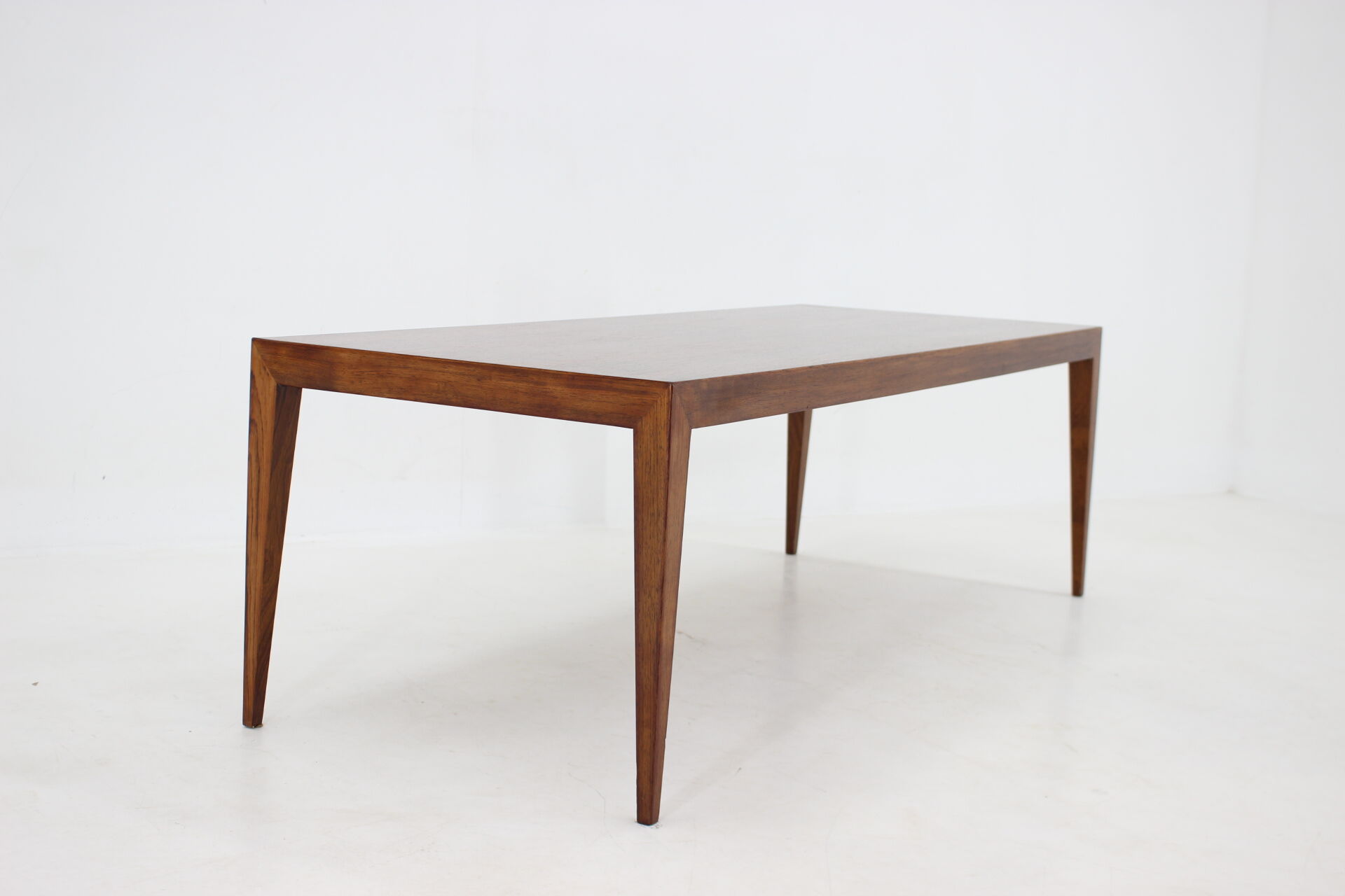 Severin hansen minimalist palisander coffee table, denmark, 1960