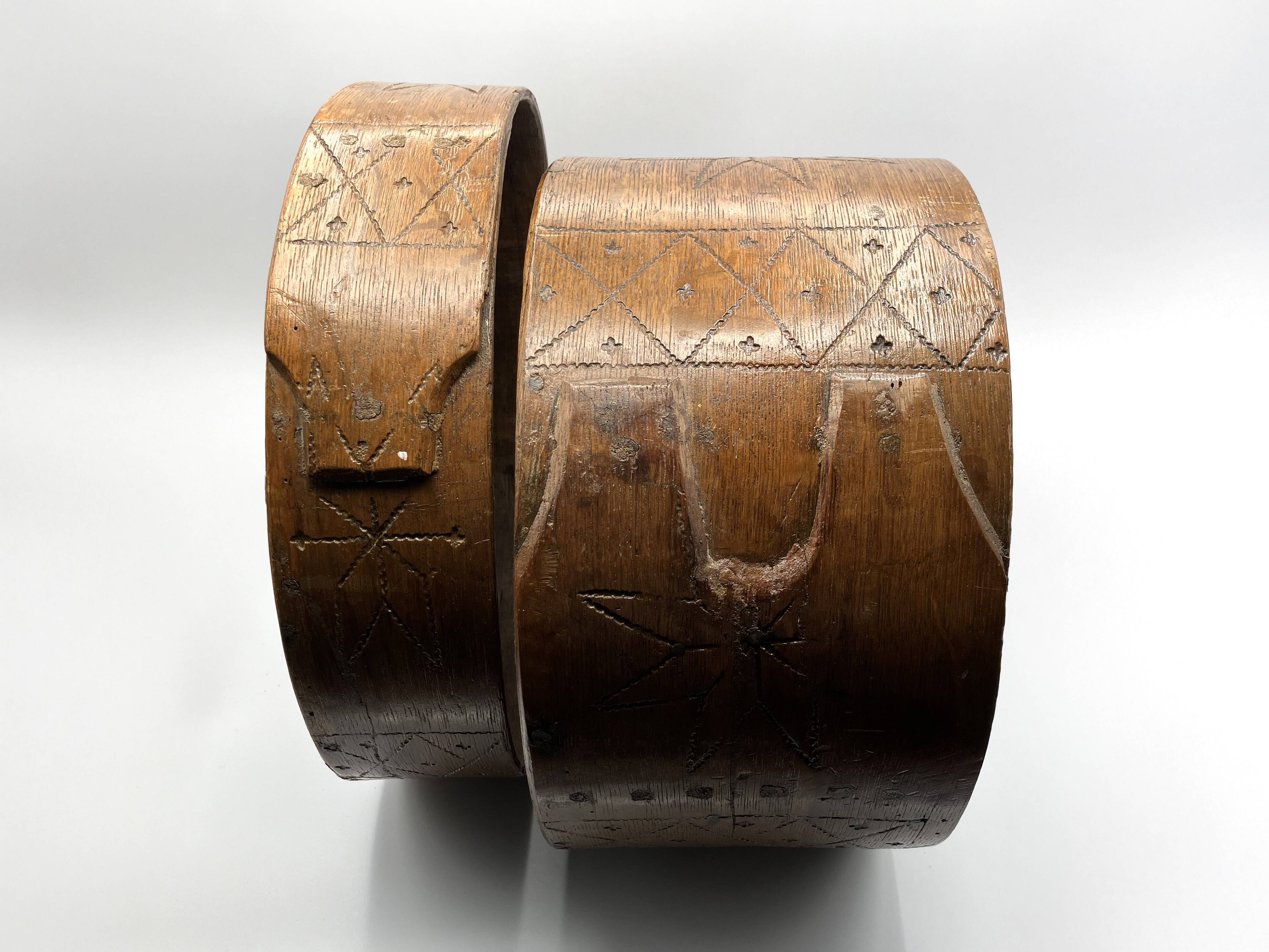 Antique Swedish Bentwood Box with Lid • Folk Art
