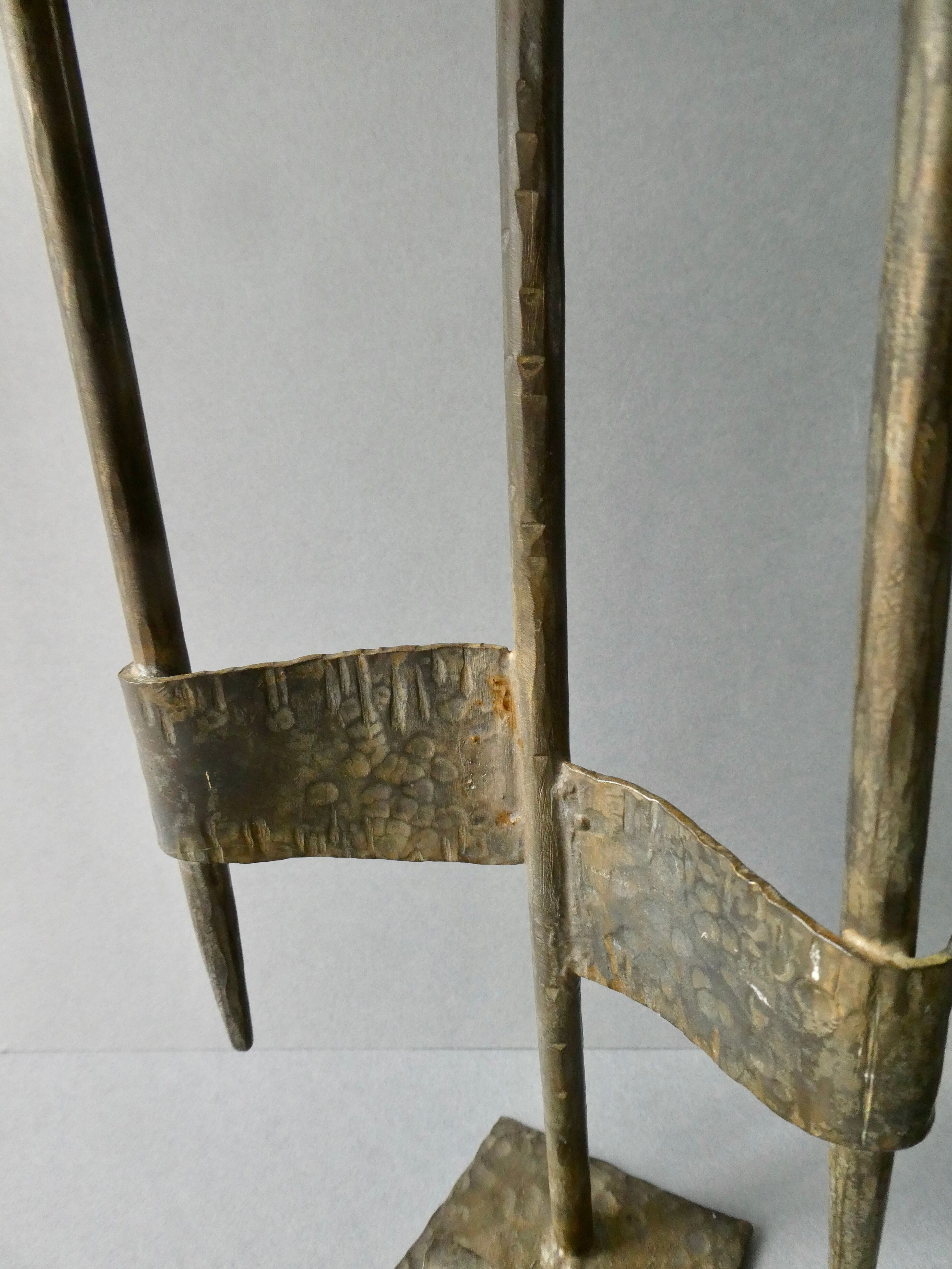 Paire de chandeliers en bronze