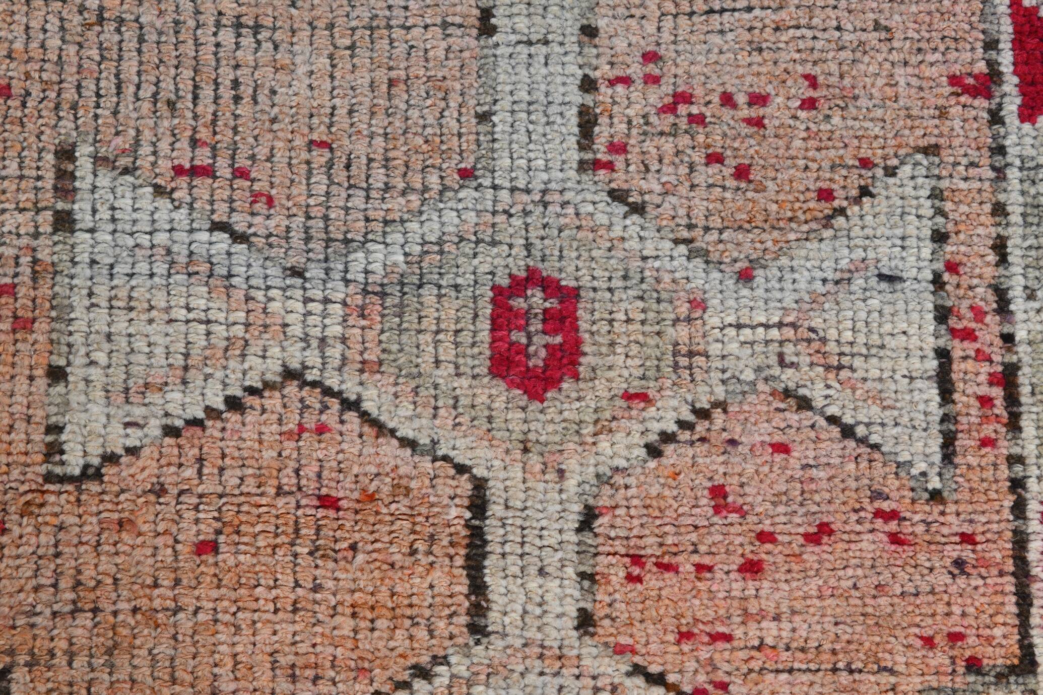 3x12  Red Brown Vintage Runner Rug, 86x369Cm SK 22862