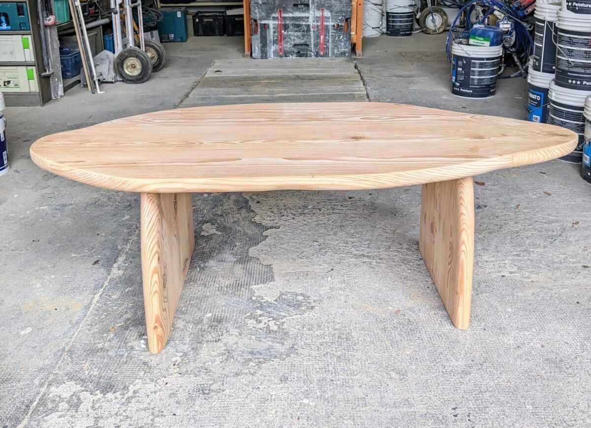 Solid wood coffee table