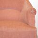 Pink velvet armchair