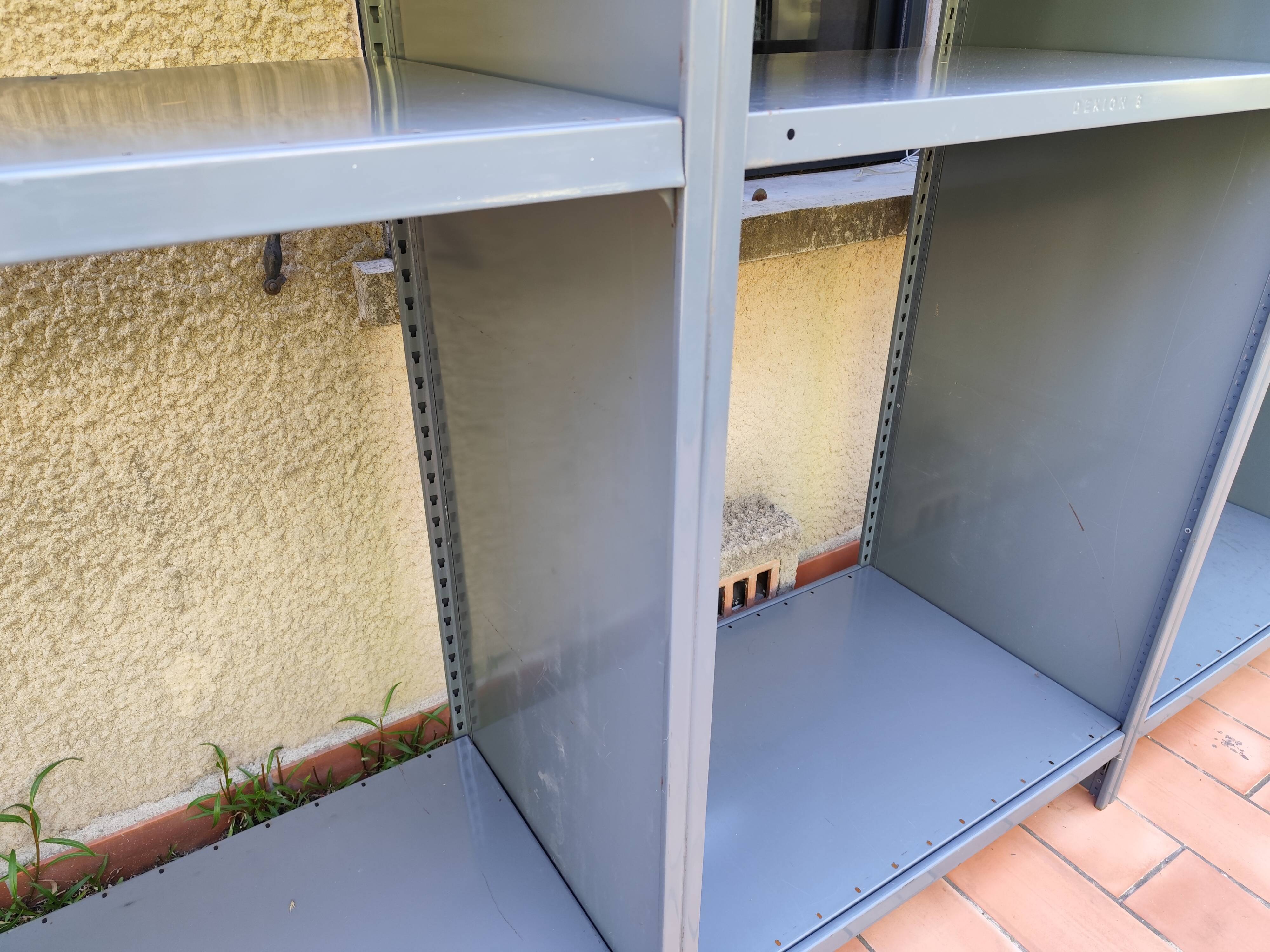 Vintage Dexion modular industrial shelving