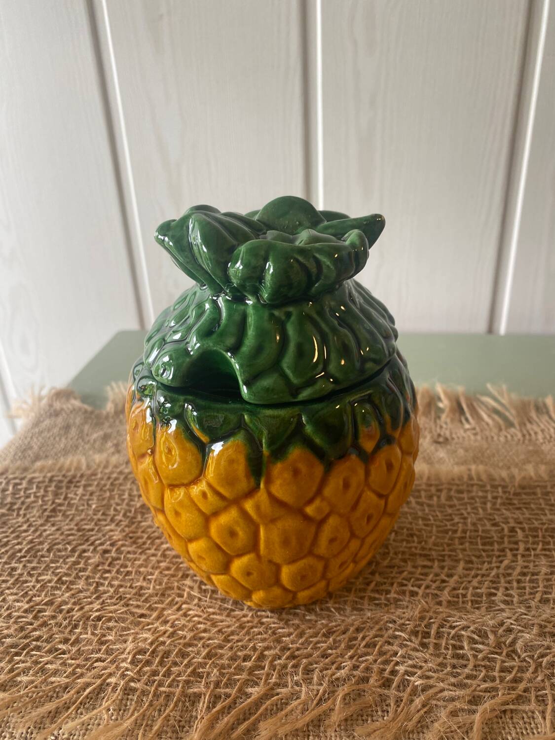 Vallauris pineapple sugar bowl