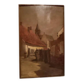 Peinture du 19ème siècle - Huile sur panneau - École européenne