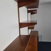 Modular bookcase vintage teak Danish, Designed by Kai Kraistensen for FM Mobler