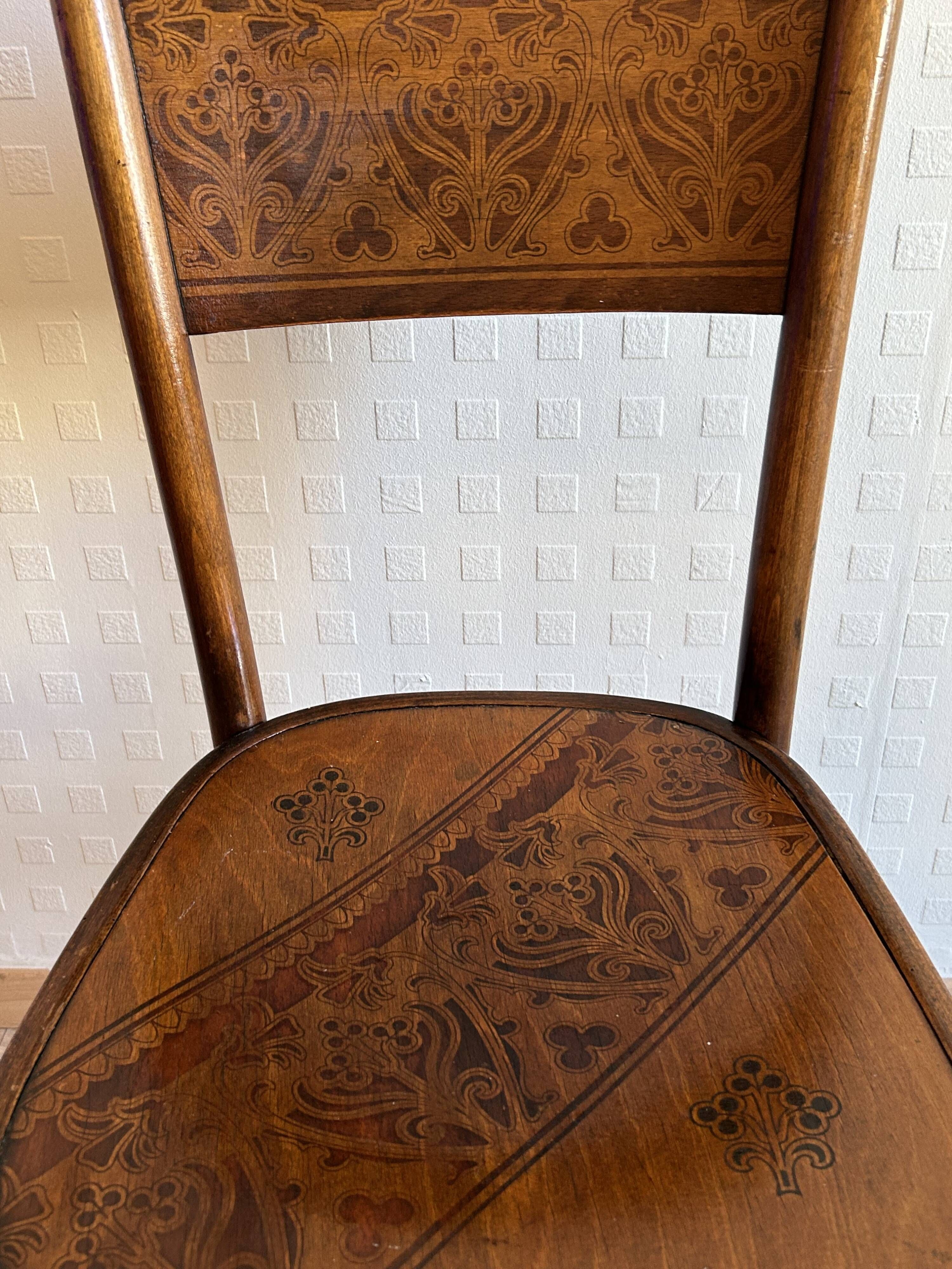 4 antique chairs by Jacob & Josef Kohn – Vienna – Art Nouveau period