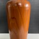 Vase vintage en céramique décor bois