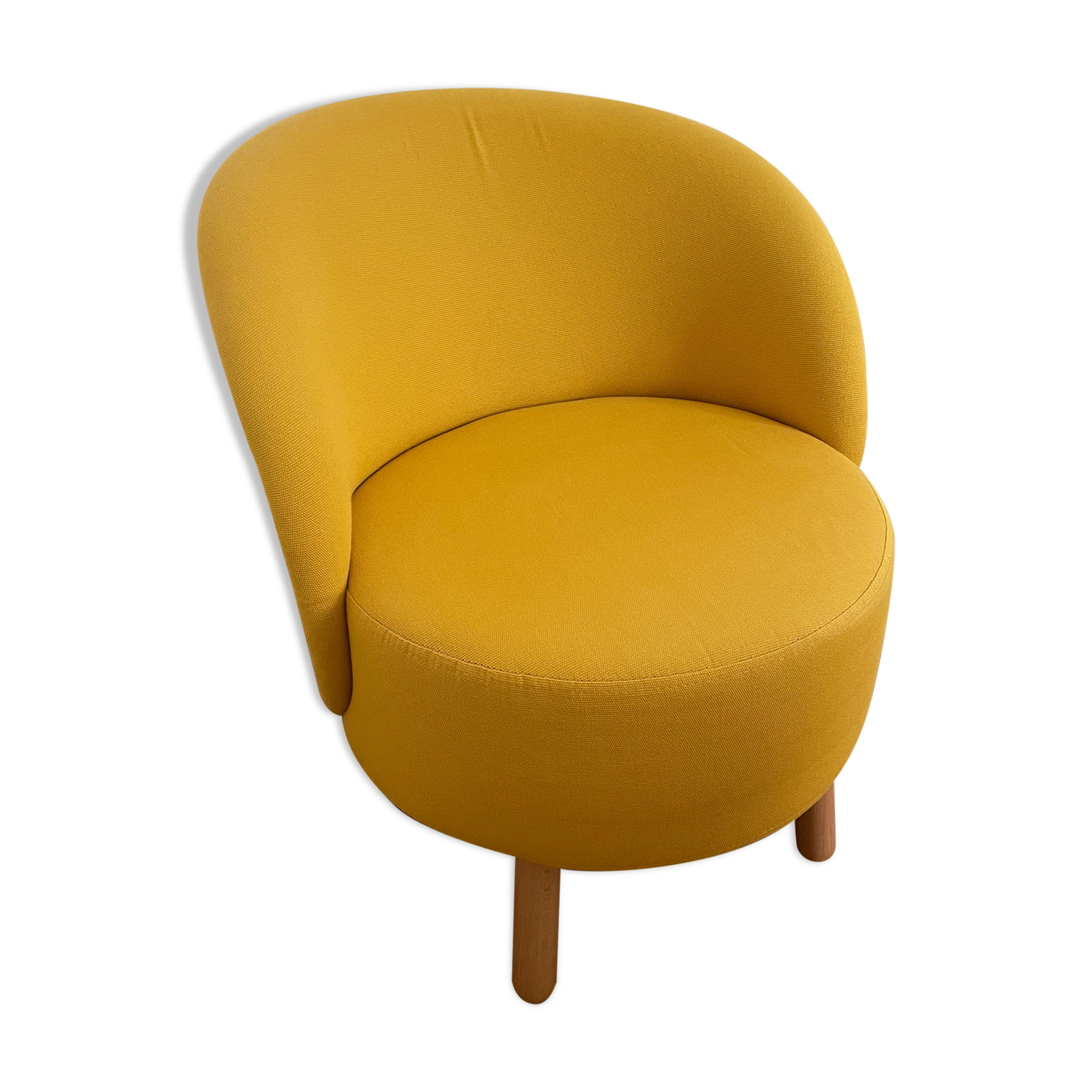 Fauteuil crapaud jaune moutarde habitat