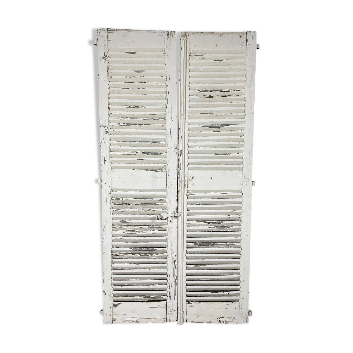 Pair of white shutters