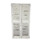 Pair of white shutters