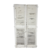 Pair of white shutters