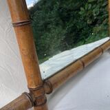 Rectangle bamboo mirror 70x50cm