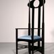 Charles Rennie Mackintosh high back chair Italy