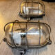 Pair of industrial wall lamps