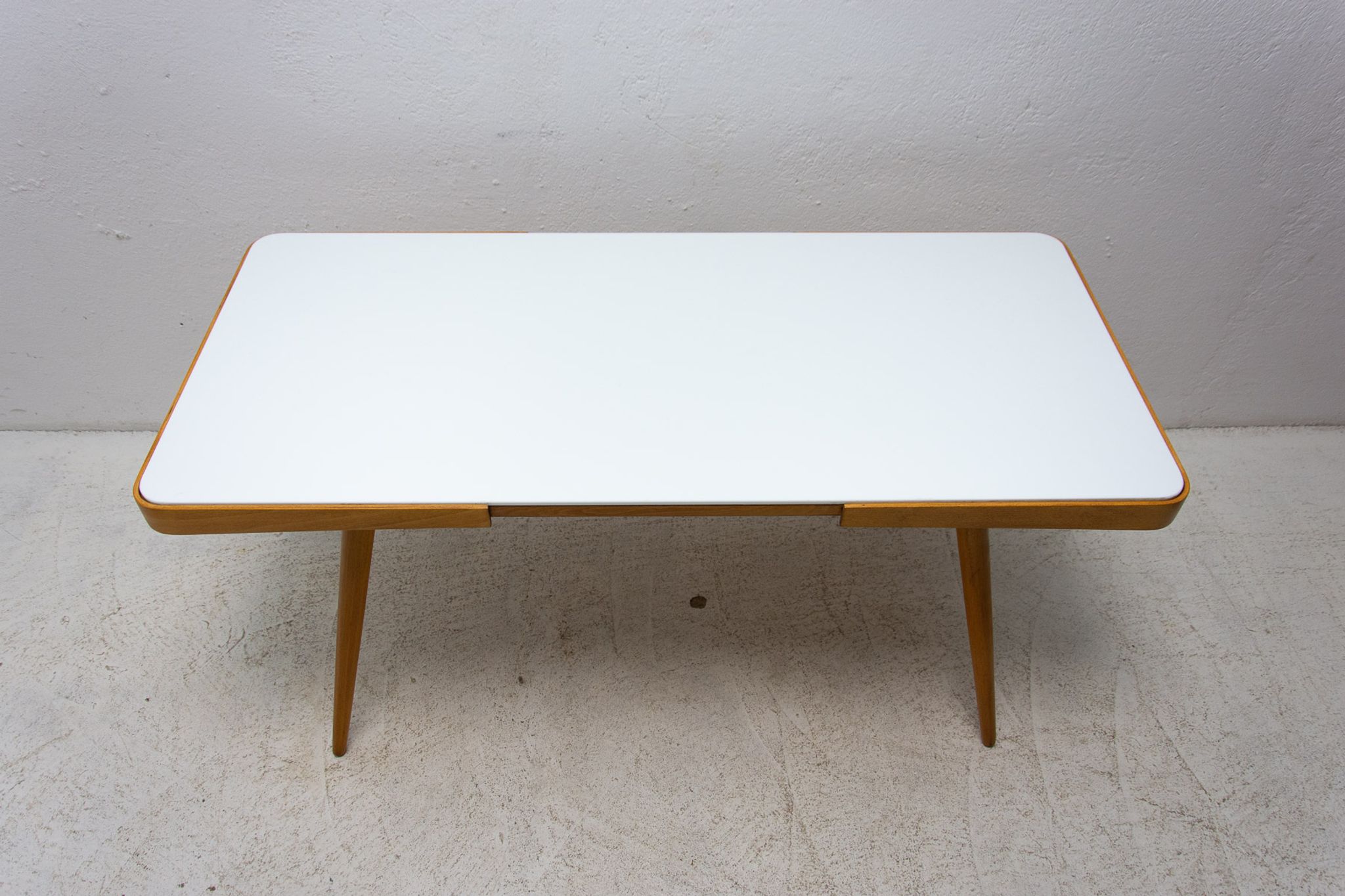 Opaxite glass coffee table, 1960´s, Czechoslovakia