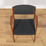 Mid-Century Teak & Leather Armchair by Erik Buck for Ørum Møbelfabrik, Denmark 1960s