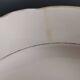 Set of 6 Villeroy and Boch flat plates in ivory color and gold edging