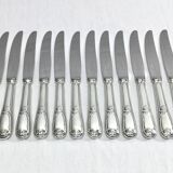 49-piece cutlery set in Louis XV silver-plated metal