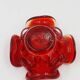 Organic Red Glass Bowl