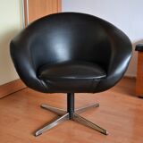 Pivoting armchair 60s 70s