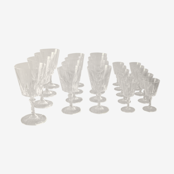 Service de verres en cristal