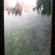 Separation of 3 engraved glass doors