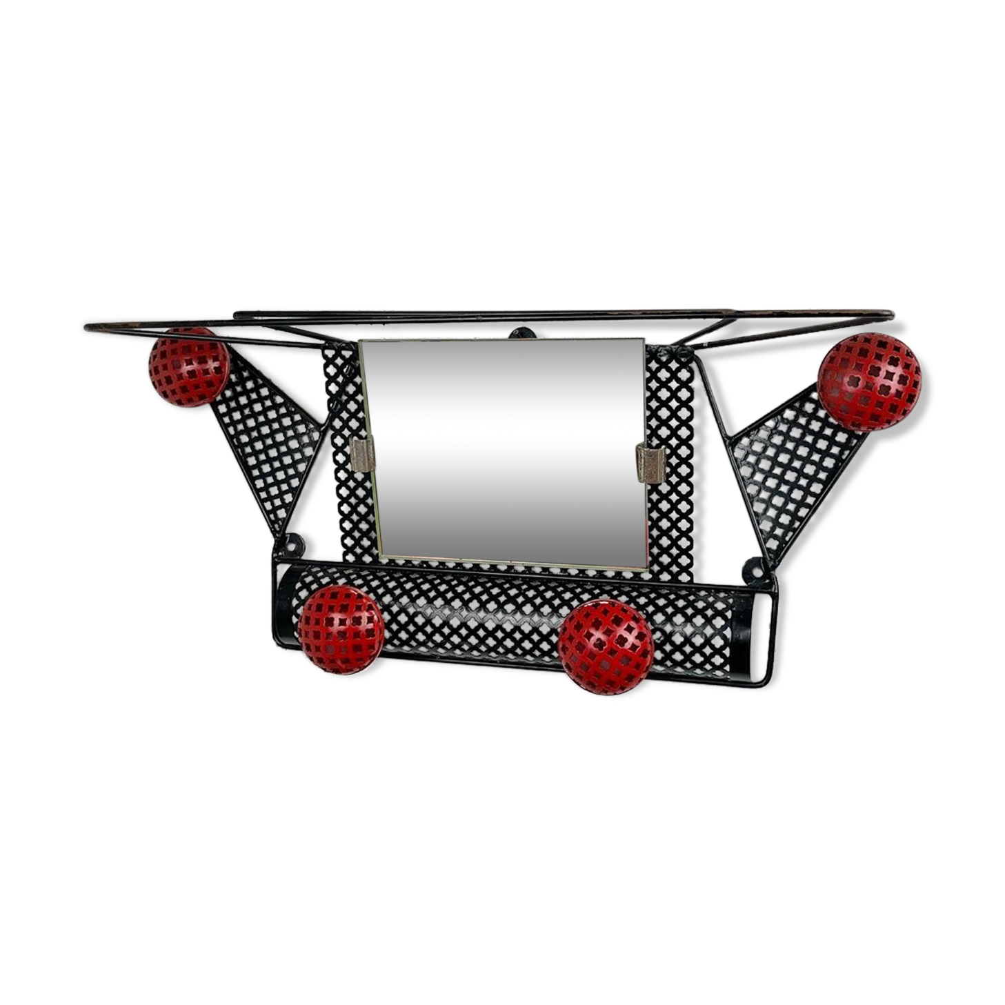 Coat rack perforated sheet metal