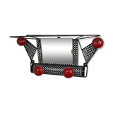 Coat rack perforated sheet metal