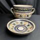 Quimper Keraluc, vintage polychrome earthenware pot or soup tureen circa 1960