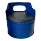 Vintage blue stool, comfortable and full of character.