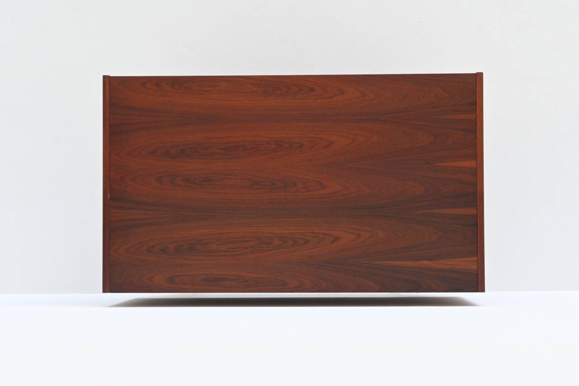 Pair of IB Kofod-Larsen cabinets in rosewood, Faarup, Denmark 1960.
