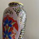Antique Limoges porcelain vase – polychrome decoration and gilding – early
