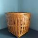 Vintage rattan pot cover