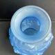 Blue Art Deco vase signed Etaleune Paris France